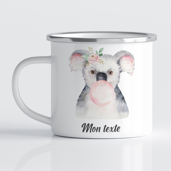 tazza smaltata personalizzata per Bambini - Koala