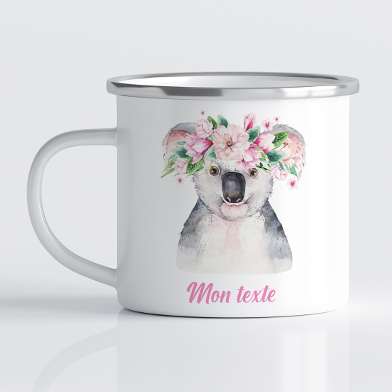 tazza smaltata personalizzata per Bambini - Koala