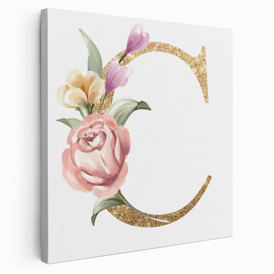 Tela monogram personalizzata - Lettera C