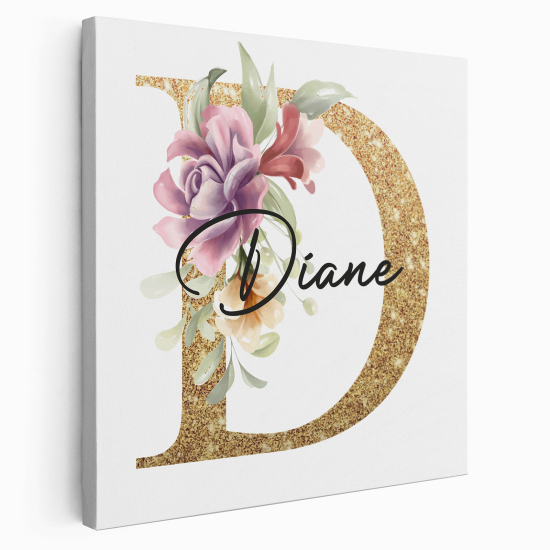 Tela monogram personalizzata - Lettera D