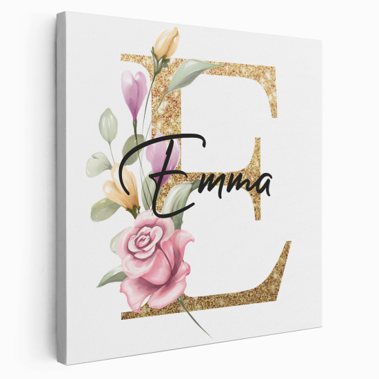 Tela monogram personalizzata - Lettera E