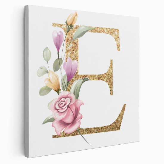 Tela monogram personalizzata - Lettera E