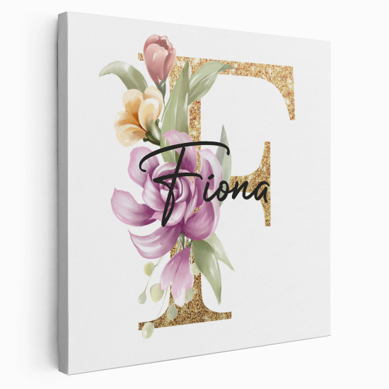 Tela monogram personalizzata - Lettera F