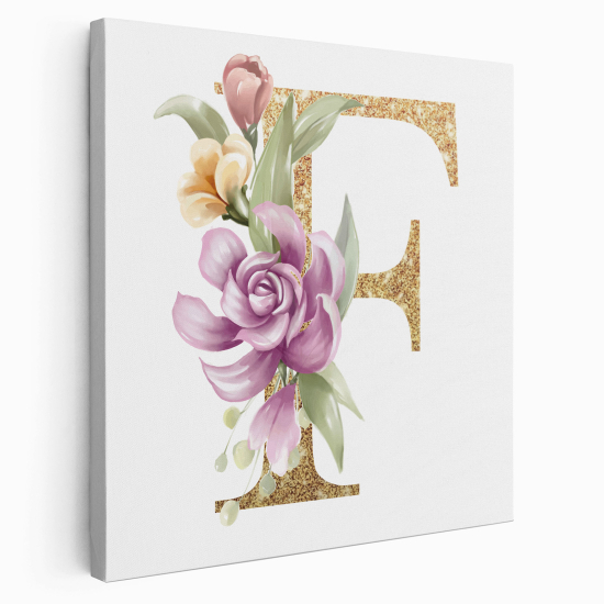 Tela monogram personalizzata - Lettera F