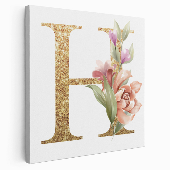 Tela monogram personalizzata - Lettera H