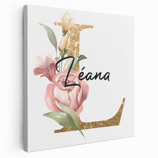 Tela monogram personalizzata - Lettera L