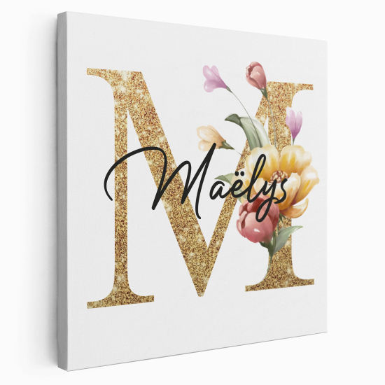 Tela monogram personalizzata - Lettera M