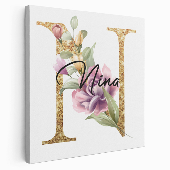 Tela monogram personalizzata - Lettera N