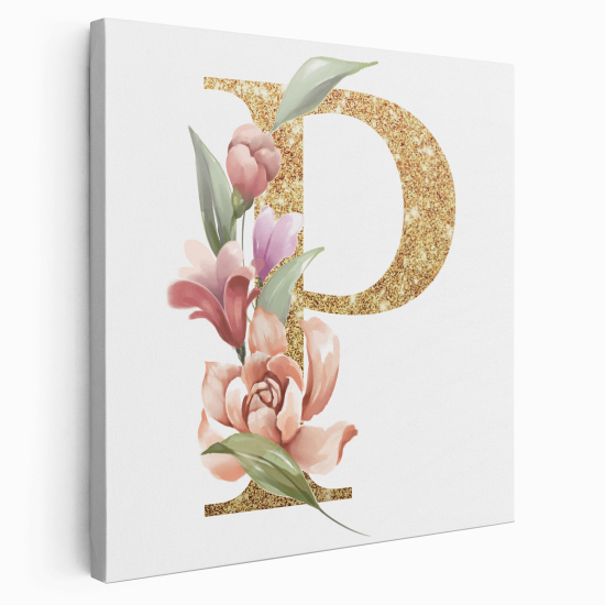 Tela monogram personalizzata - Lettera P