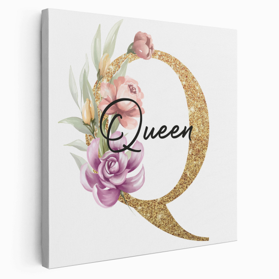 Tela monogram personalizzata - Lettera Q
