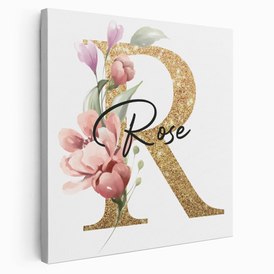 Tela monogram personalizzata - Lettera R
