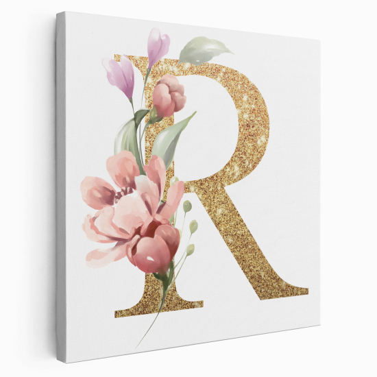 Tela monogram personalizzata - Lettera R