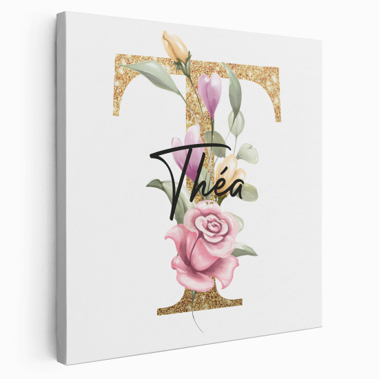 Tela monogram personalizzata - Lettera T