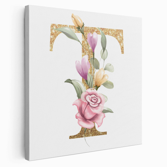 Tela monogram personalizzata - Lettera T