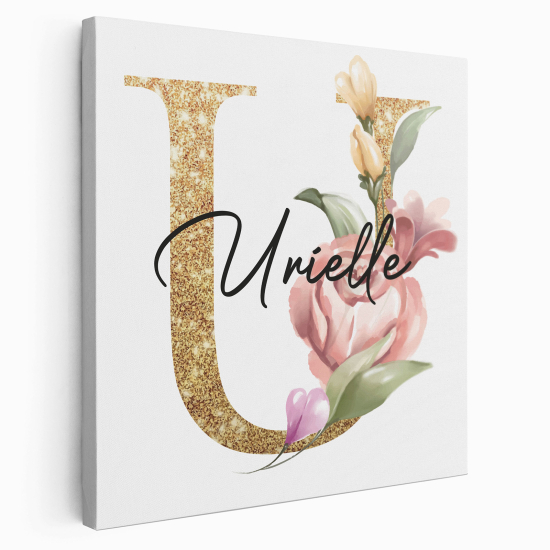 Tela monogram personalizzata - Lettera U