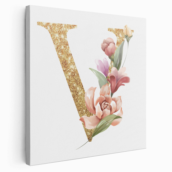 Tela monogram personalizzata - Lettera V