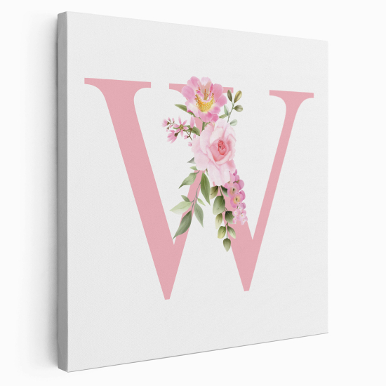 Tela monogram personalizzata - Lettera W