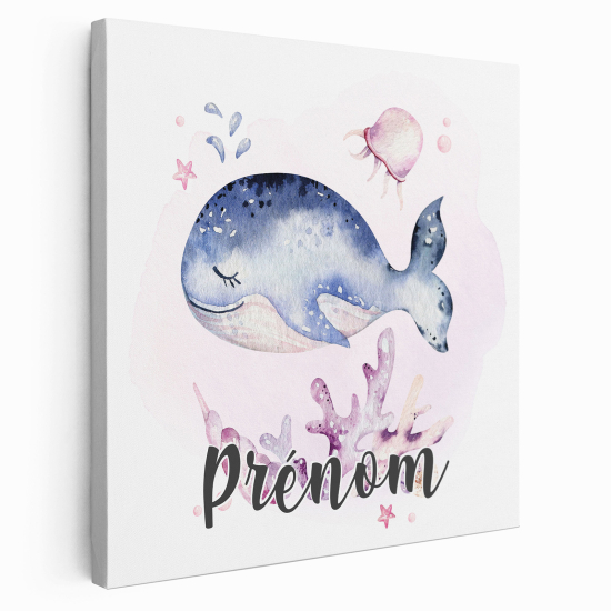 Tela per bambini personalizzata - Balena
