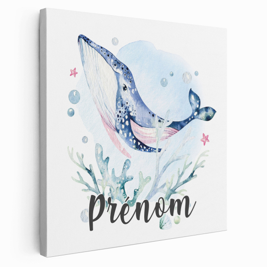 Tela per bambini personalizzata - Balena