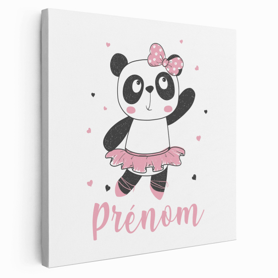 Tela per bambini personalizzata - Ballerina Panda