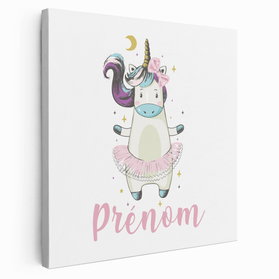 Tela per bambini personalizzata - Ballerina Unicorno