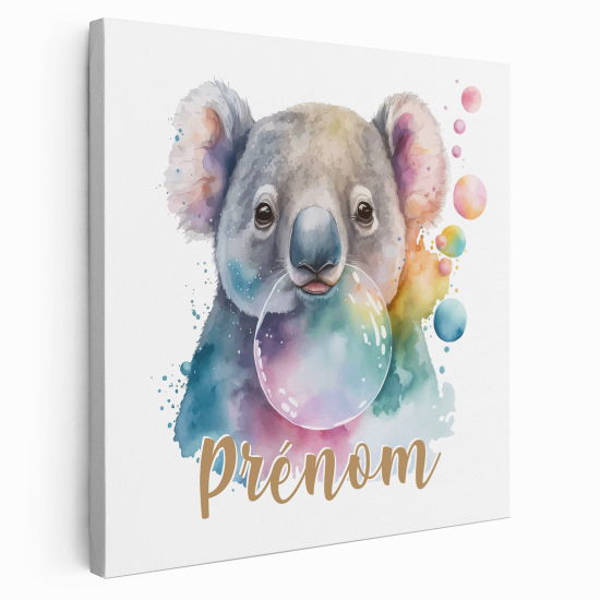 Tela per bambini personalizzata - Bolla di koala