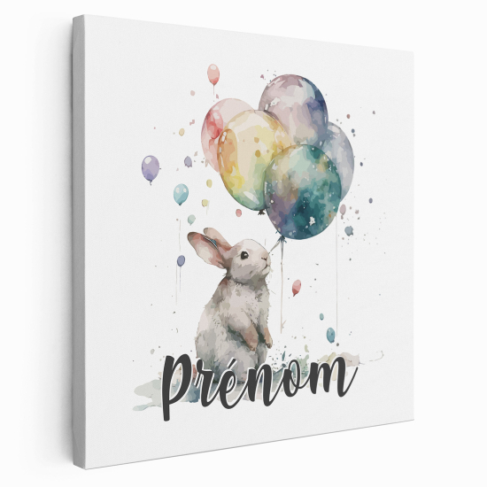 Tela per bambini personalizzata - coniglio Palloncini