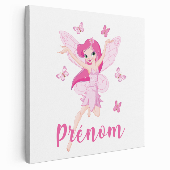 Tela per bambini personalizzata - Fata Farfalle
