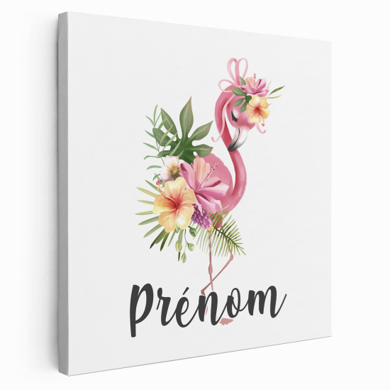 Tela per bambini personalizzata - Fenicottero Rosa