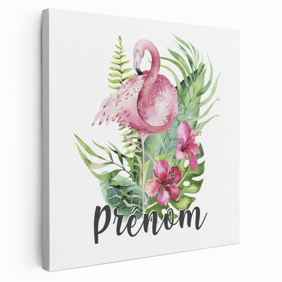 Tela per bambini personalizzata - Fenicottero Rosa
