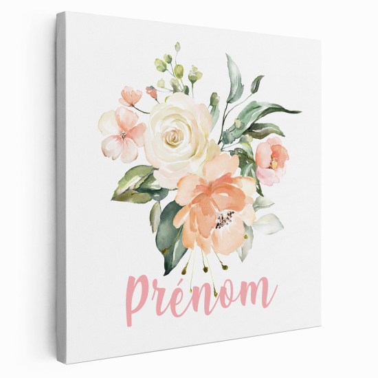 Tela per bambini personalizzata - Fiori