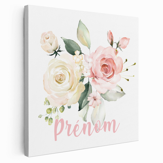 Tela per bambini personalizzata - Fiori
