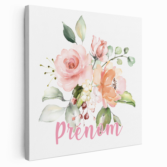 Tela per bambini personalizzata - Fiori