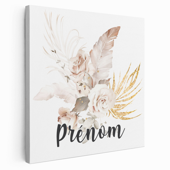 Tela per bambini personalizzata - Fiori