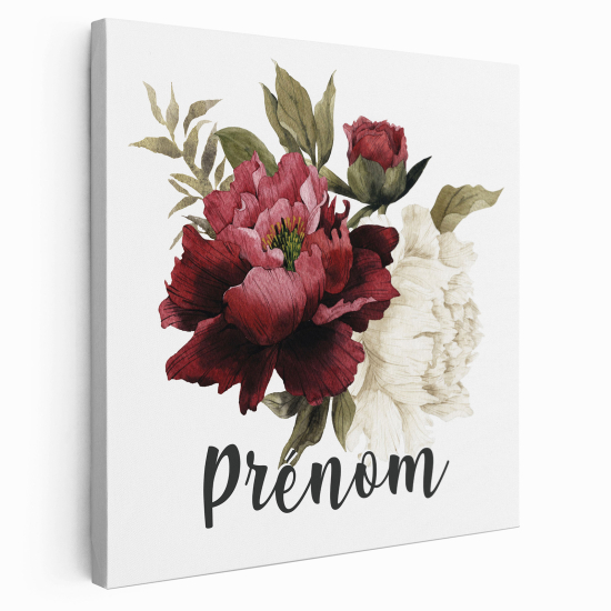Tela per bambini personalizzata - Fiori