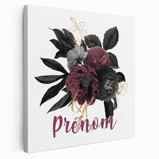 Tela per bambini personalizzata - Fiori