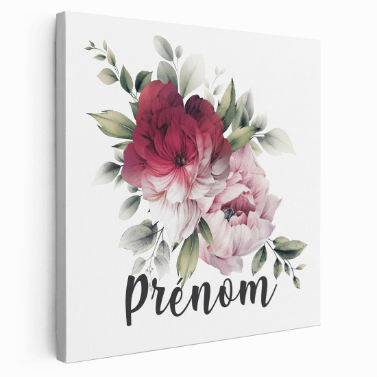 Tela per bambini personalizzata - Fiori