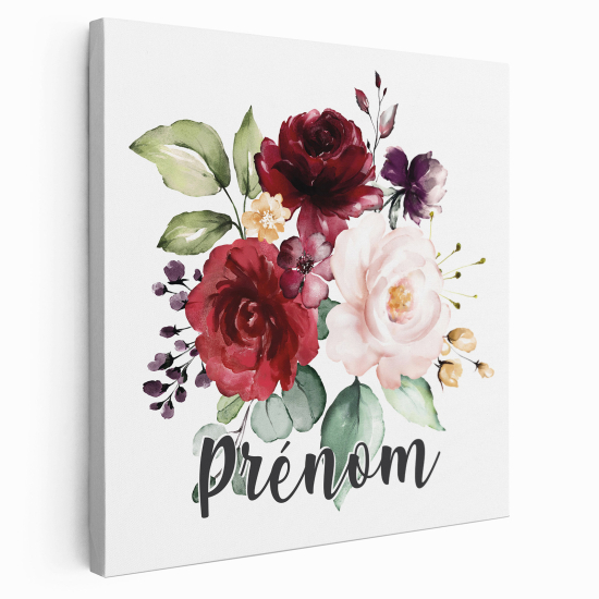 Tela per bambini personalizzata - Fiori