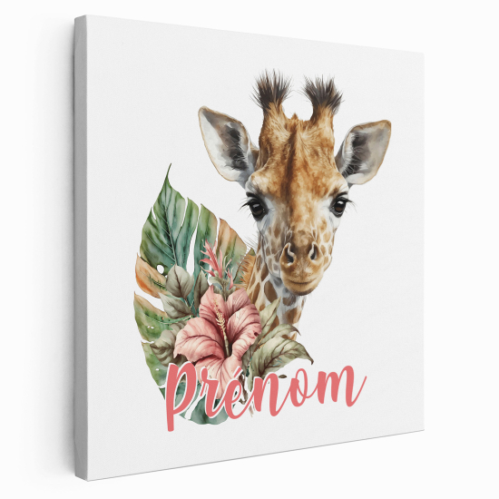 Tela per bambini personalizzata - Giraffino