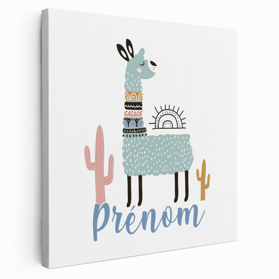 Tela per bambini personalizzata - Lama Cactus
