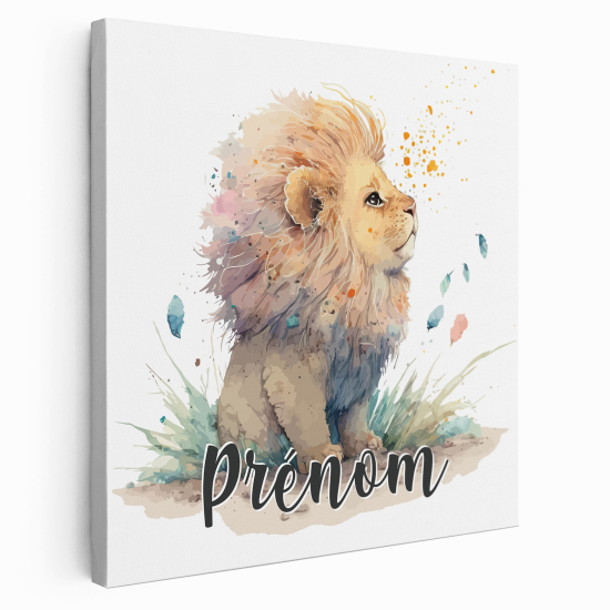 Tela per bambini personalizzata - Leoncino