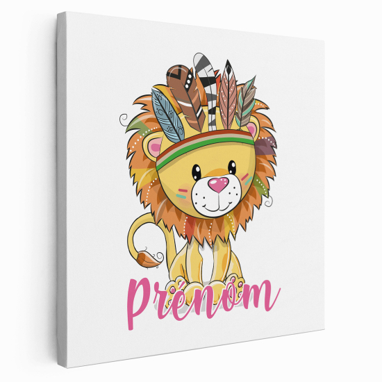 Tela per bambini personalizzata - Leone indiano