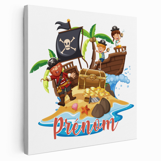 Tela per bambini personalizzata - Pirati