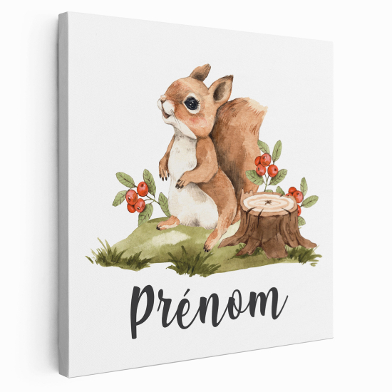 Tela per bambini personalizzata - Scoiattolo