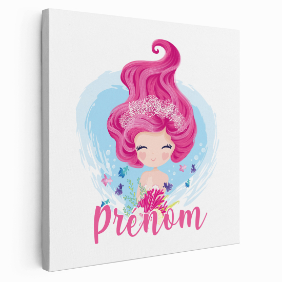 Tela per bambini personalizzata - Sirenetta Oceano
