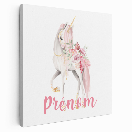 Tela per bambini personalizzata - Unicorno