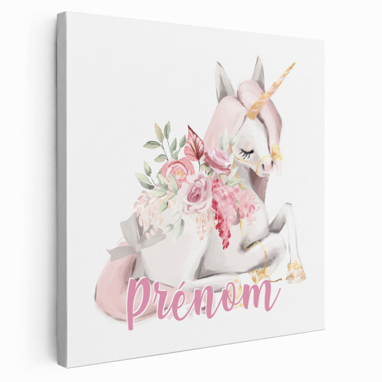 Tela per bambini personalizzata - Unicorno