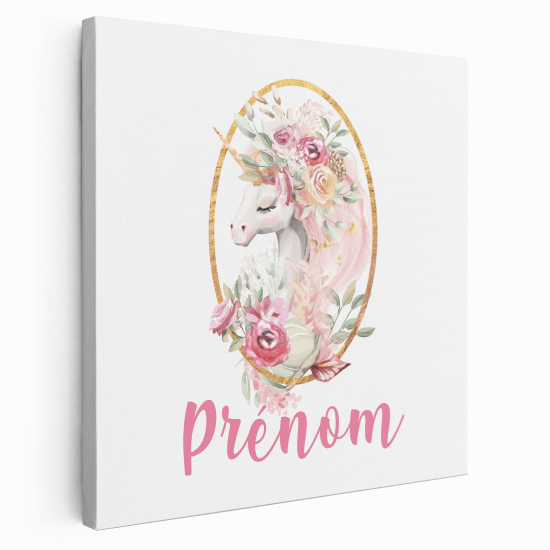 Tela per bambini personalizzata - Unicorno