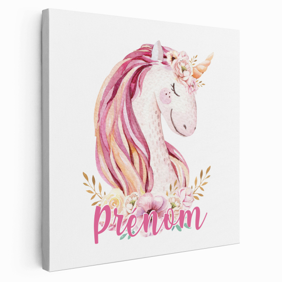 Tela per bambini personalizzata - Unicorno