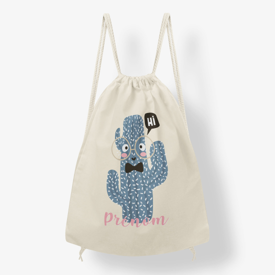 Zaino personalizzato con coulisse - Cactus